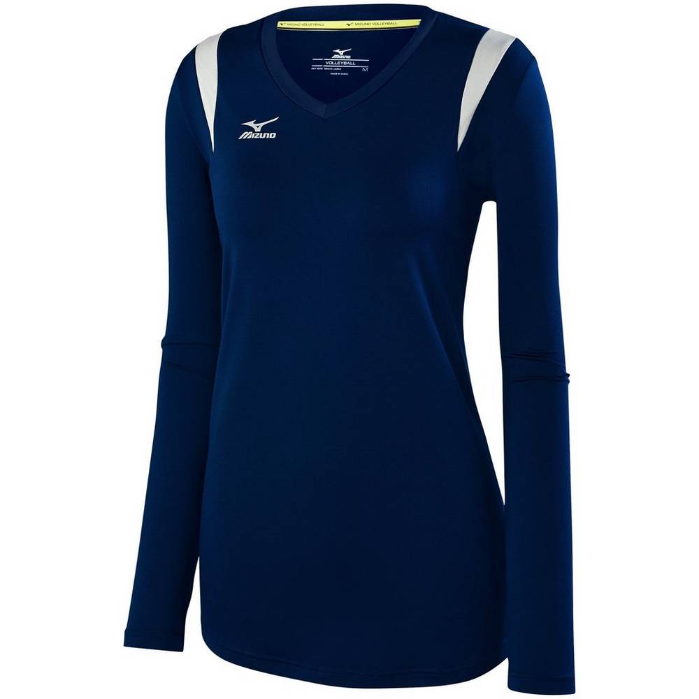 Damske Dresy Mizuno Balboa 5.0 Long Sleeve Volejbalove Námornícka Modrá/Strieborne Vypredaj TIRA9318